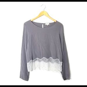 Wilfred silk long sleeve blouse